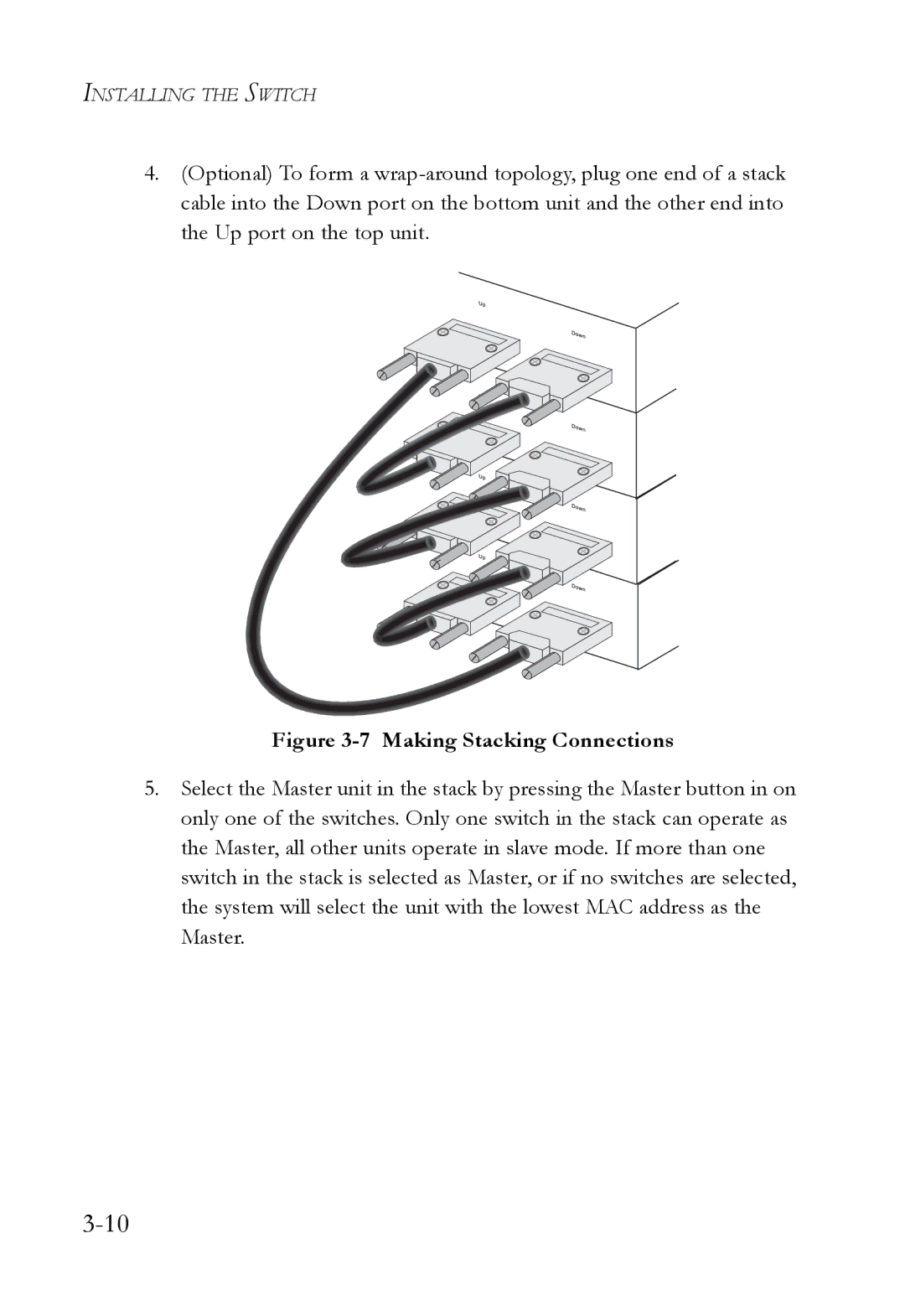 SMC Networks SMC8848M manual Making Stacking Connections 