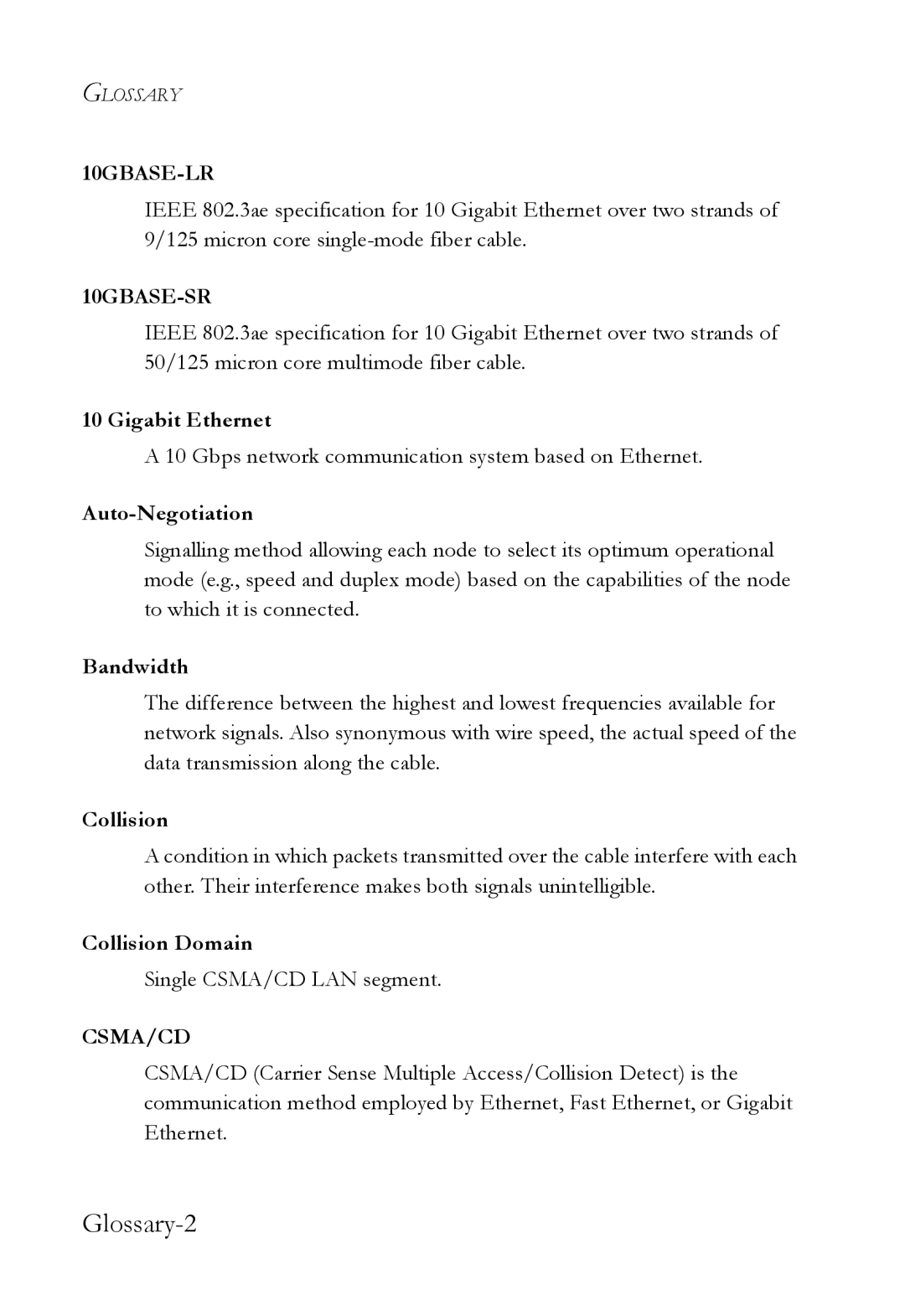 SMC Networks SMC8848M manual Glossary-2 