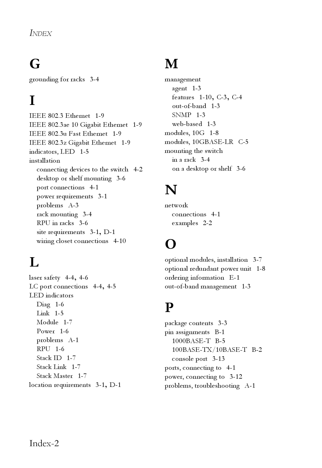 SMC Networks SMC8848M manual Index-2 