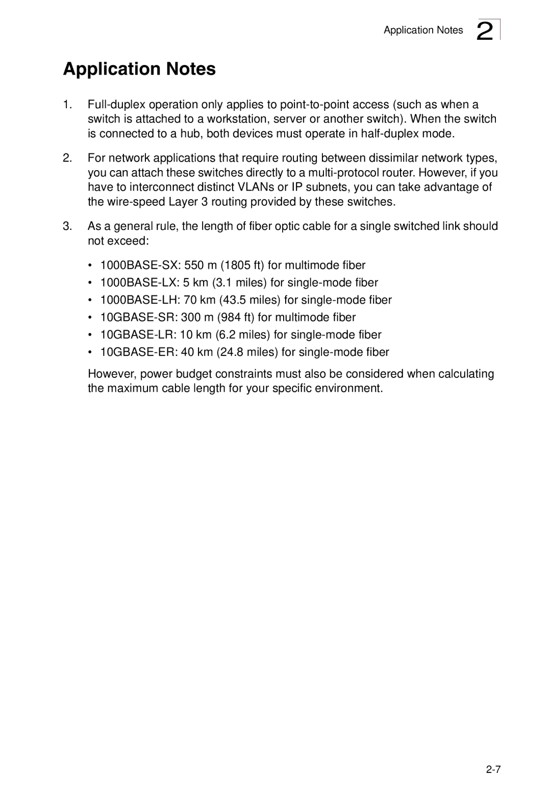 SMC Networks SMC8950EM, SMC8926EM manual Application Notes 