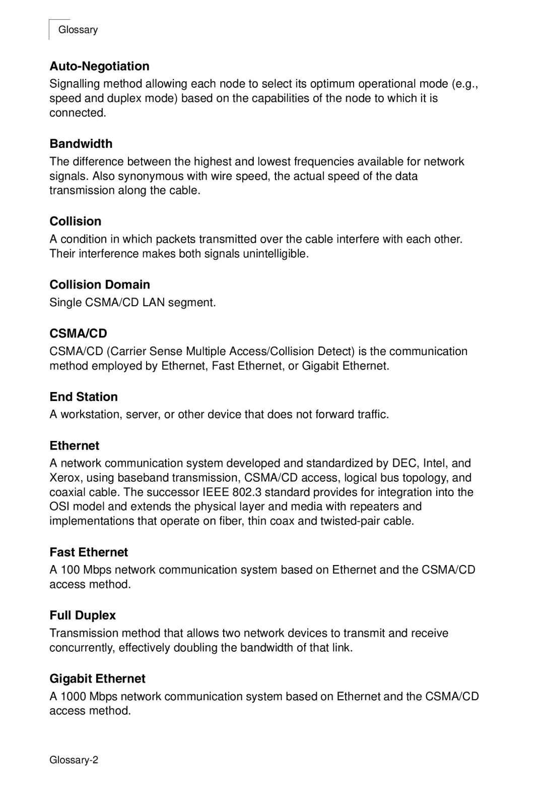 SMC Networks SMC8926EM, SMC8950EM manual Csma/Cd 