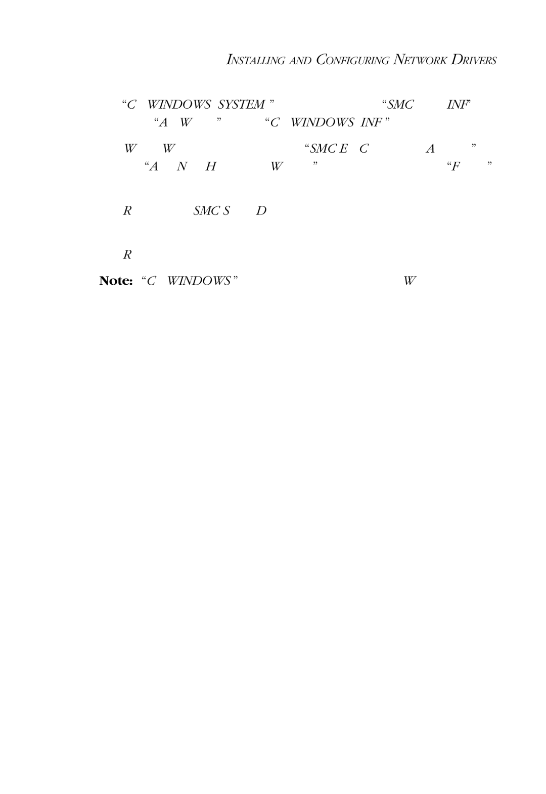 SMC Networks SMC9452TX manual Installing and Configuring Network Drivers 