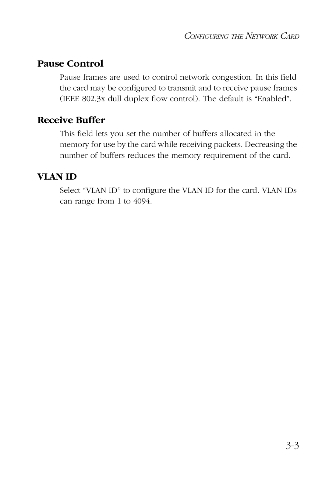 SMC Networks SMC9452TX manual Pause Control, Receive Buffer 