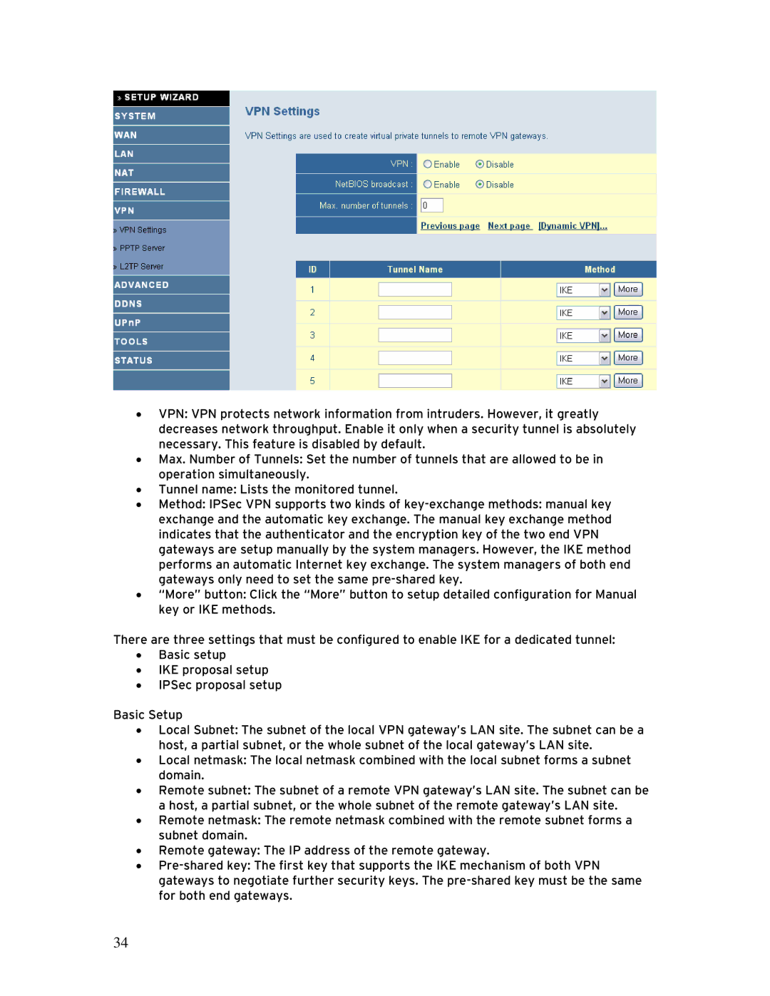 SMC Networks SMCBR 18VPN, BR14VPN manual 