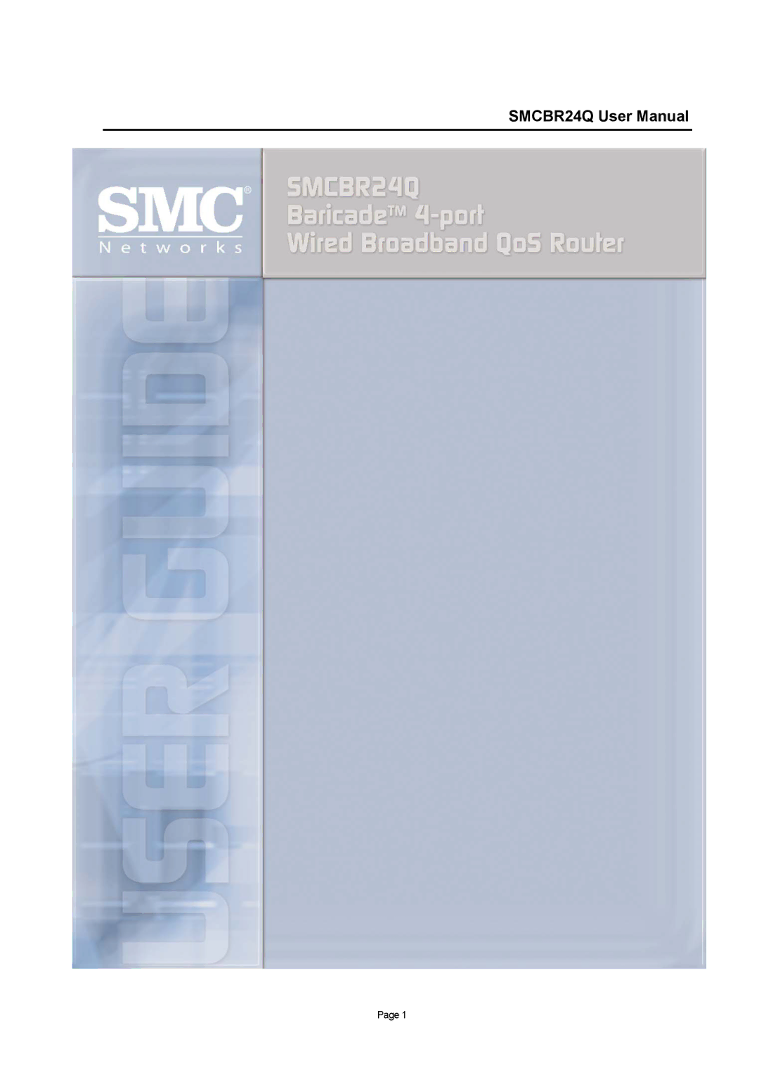 SMC Networks SMCBR24Q user manual 