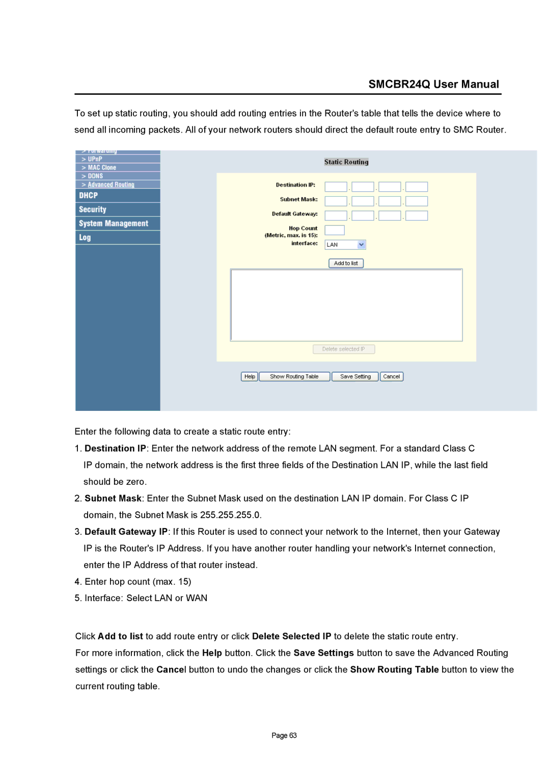 SMC Networks SMCBR24Q user manual 