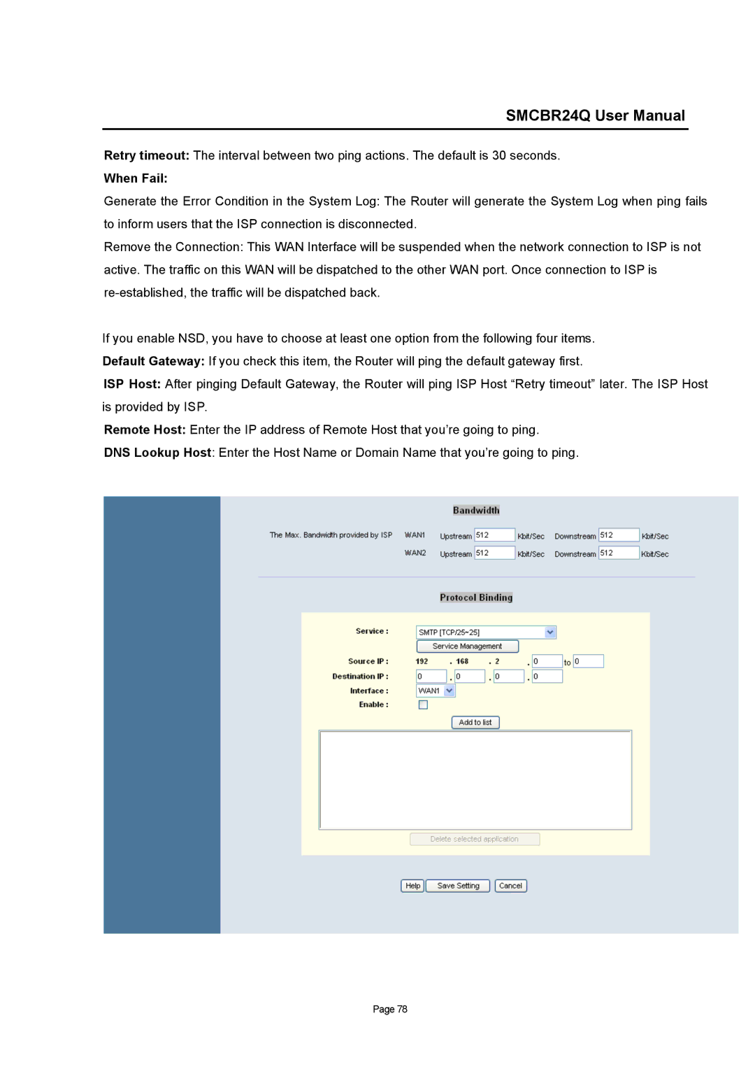 SMC Networks SMCBR24Q user manual When Fail 