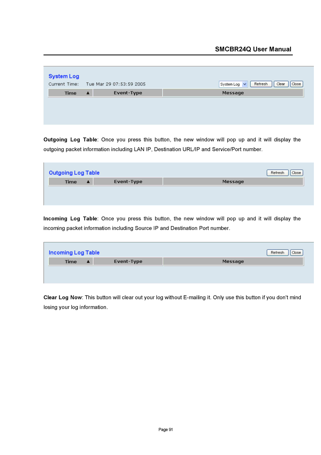 SMC Networks SMCBR24Q user manual 