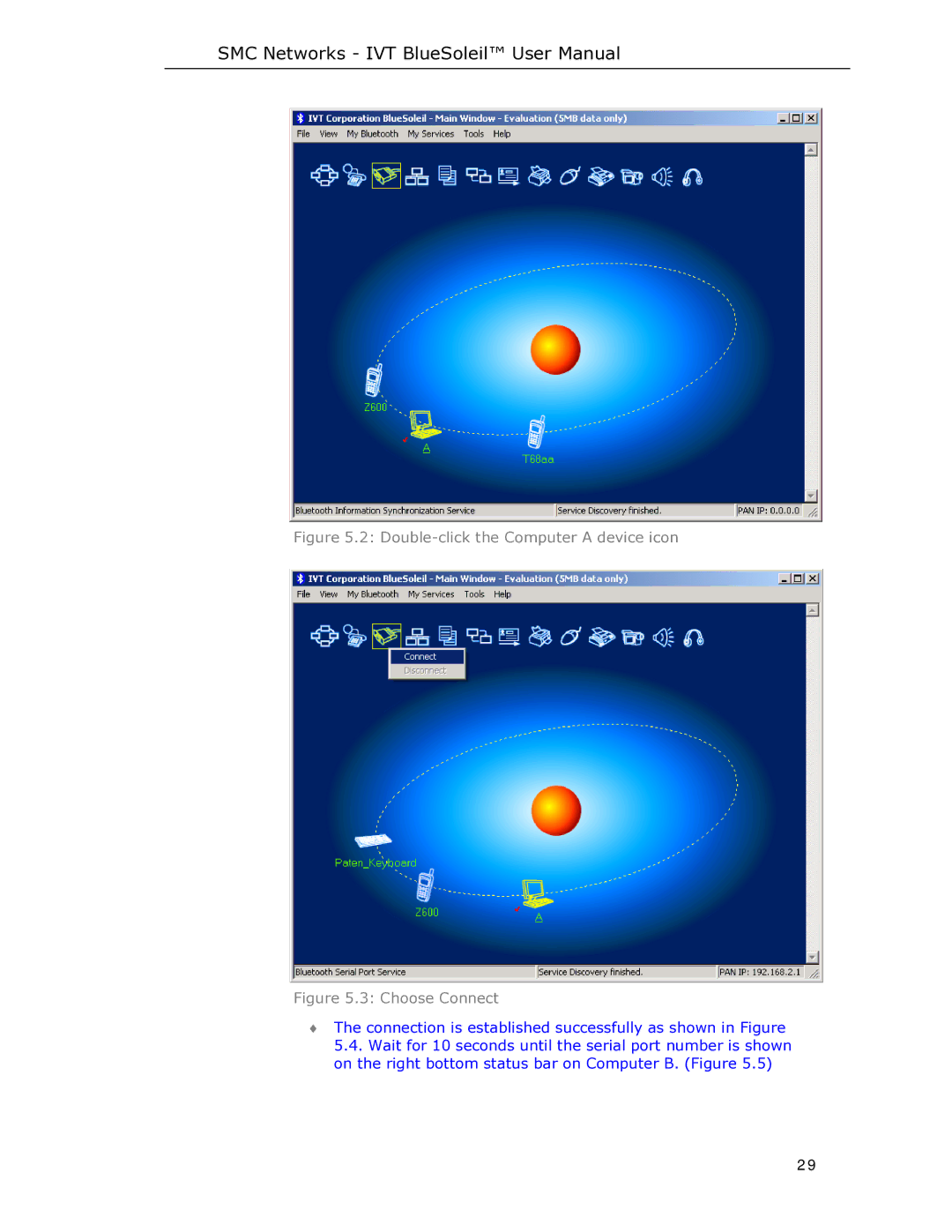 SMC Networks SMCBT-EDR manual Double-click the Computer a device icon 