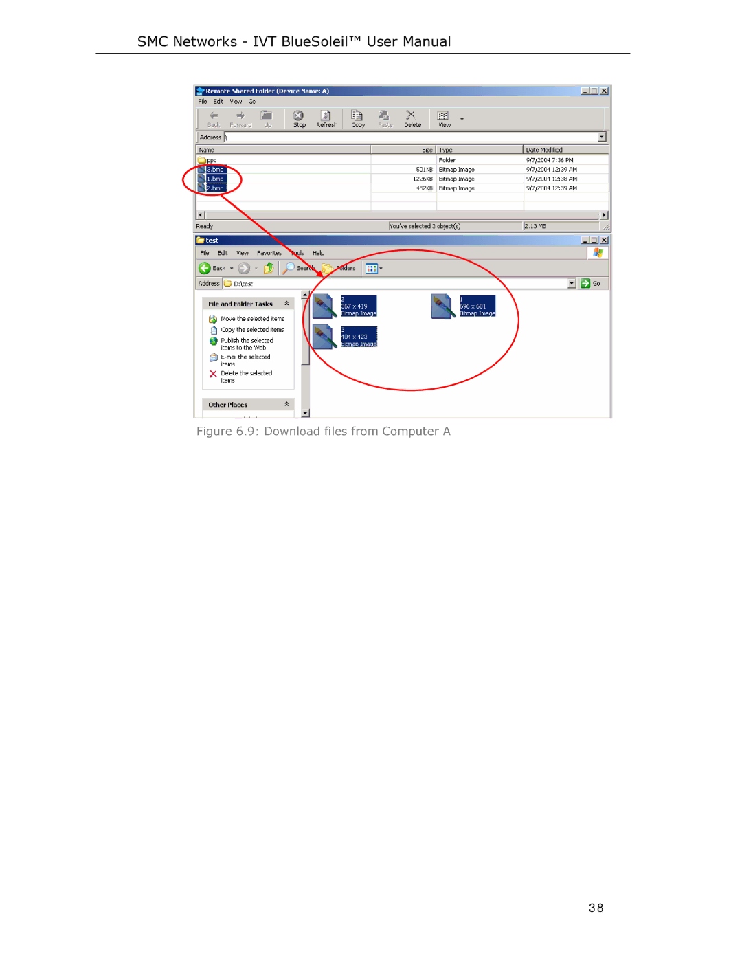 SMC Networks SMCBT-EDR manual Download files from Computer a 