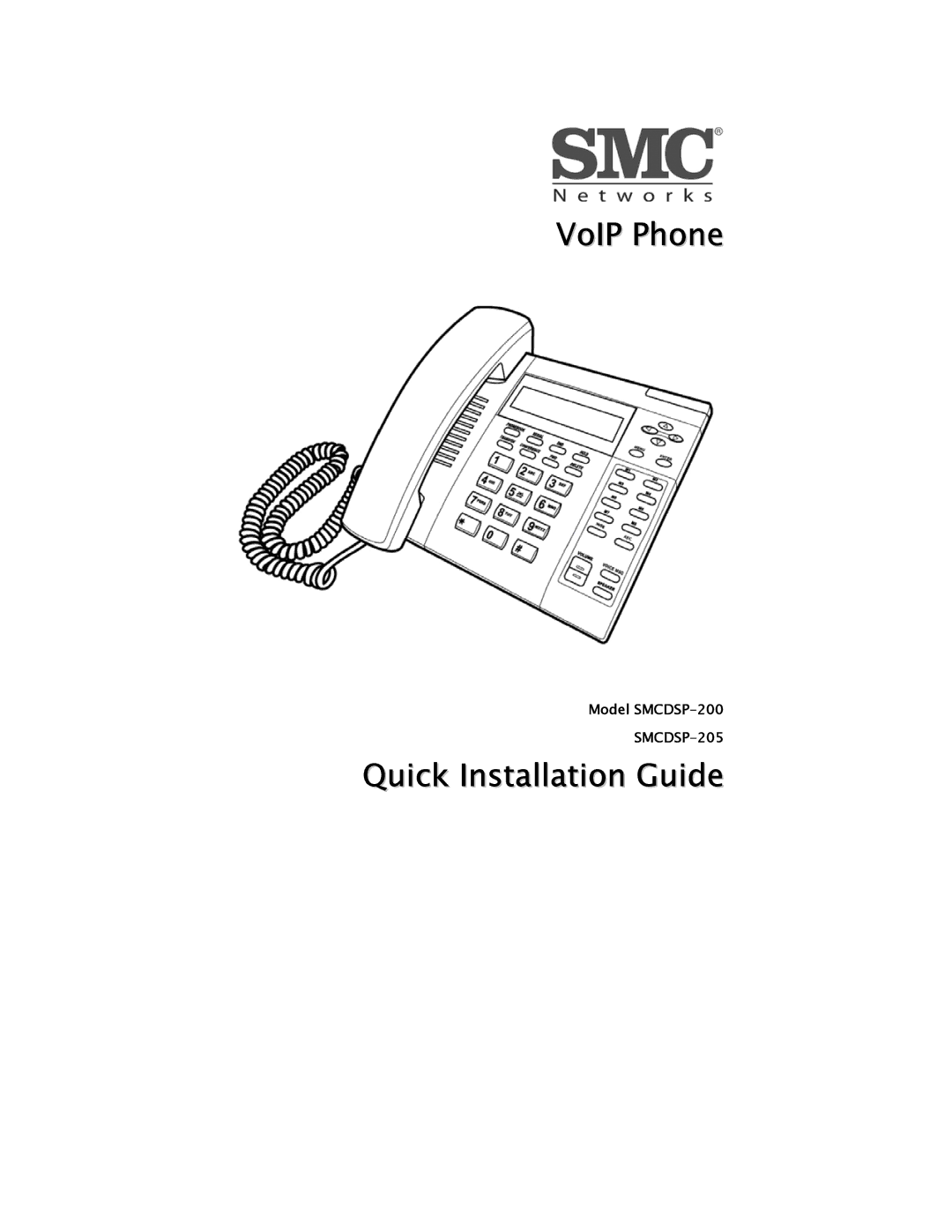 SMC Networks SMCDSP-205, SMCDSP-200 manual VoIP Phone 