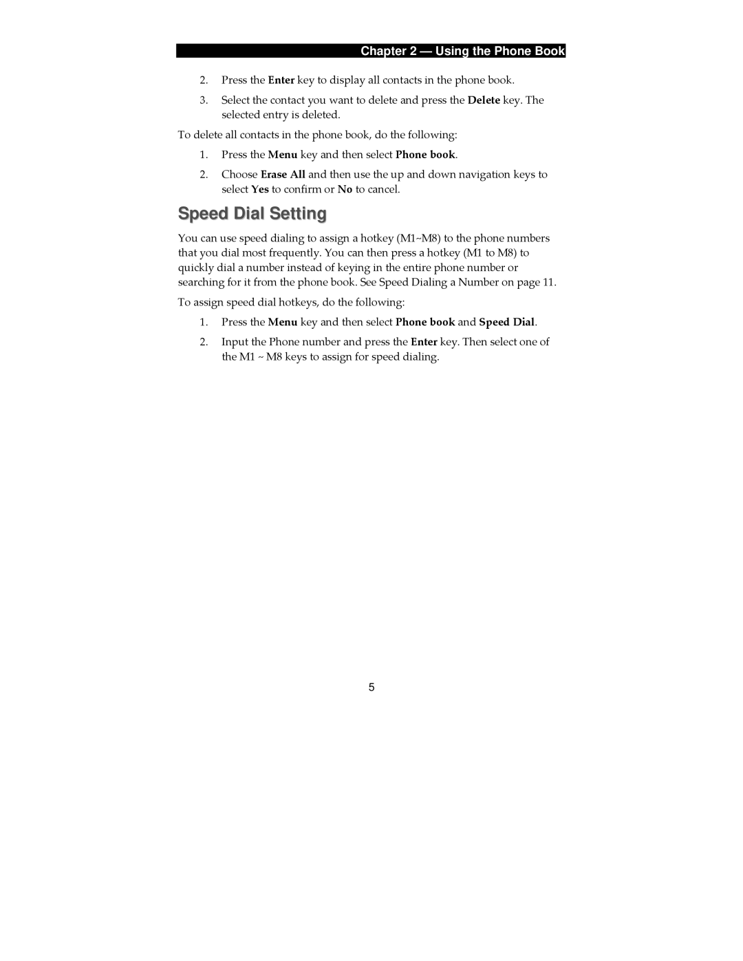 SMC Networks SMCDSP-205, SMCDSP-200 manual Speed Dial Setting, Using the Phone Book 