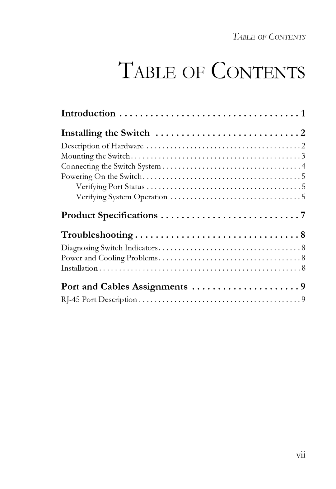 SMC Networks SMCEZNET-16SW manual Table of Contents 