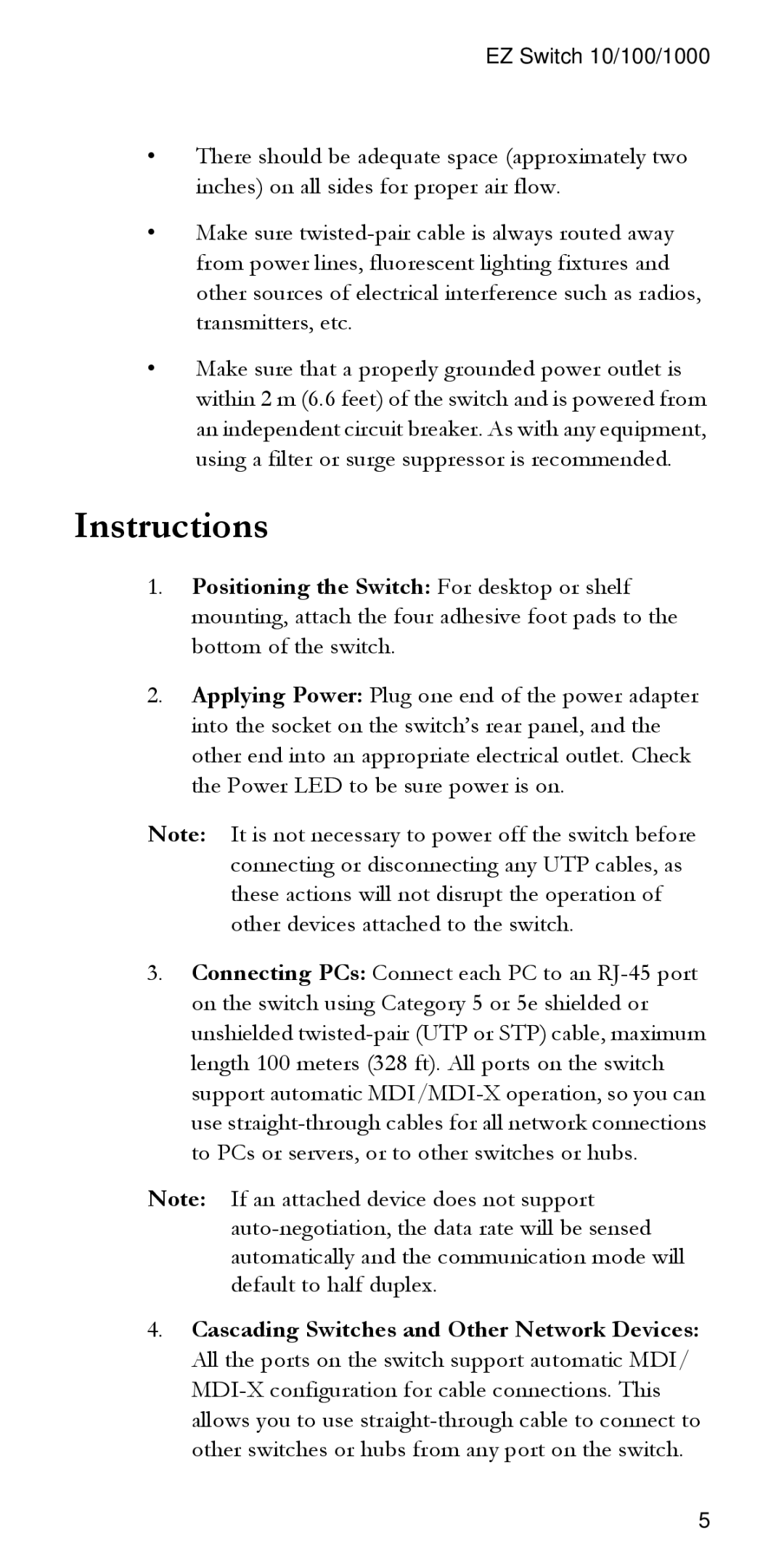 SMC Networks SMCG55 manual Instructions 