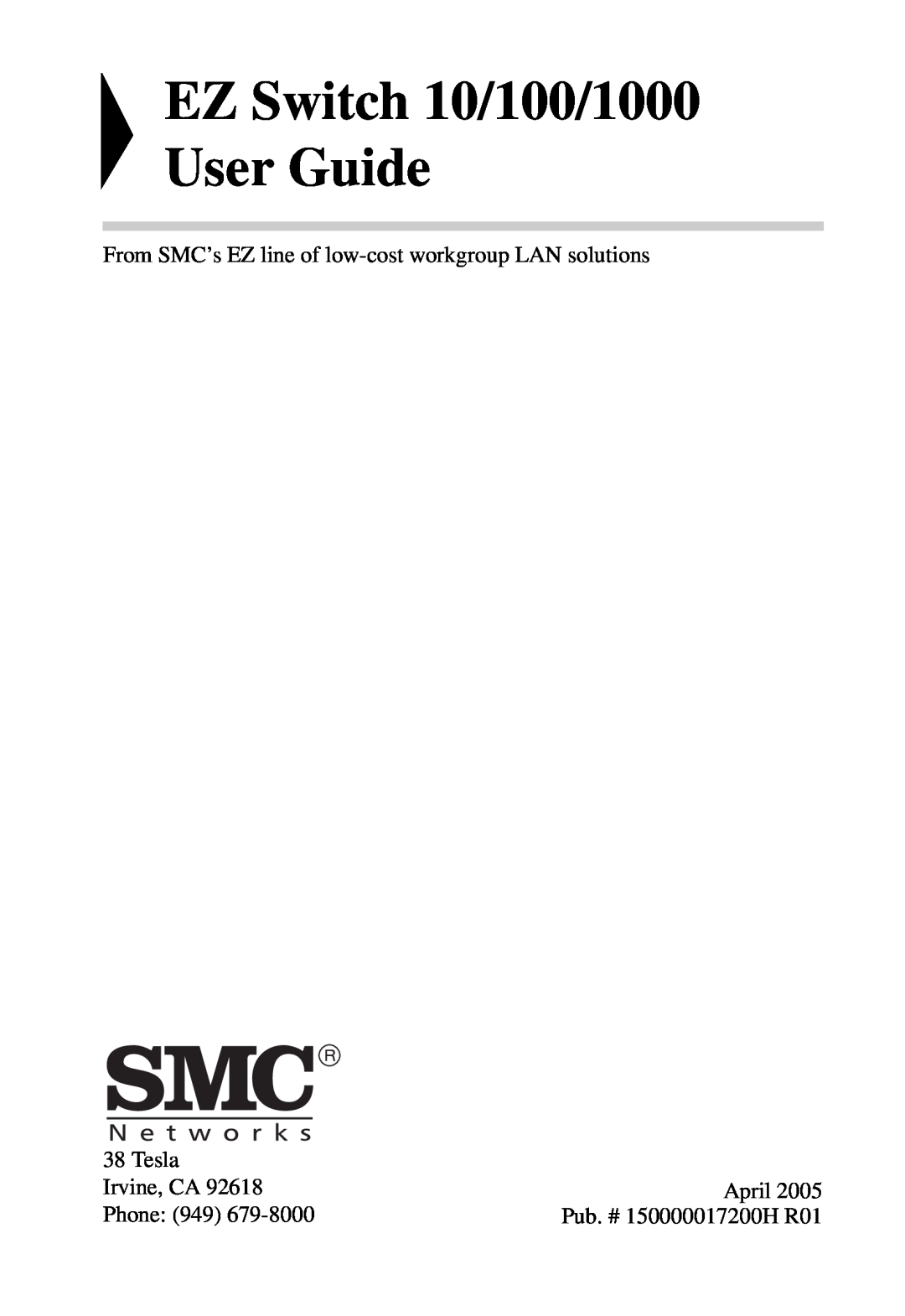 SMC Networks SMCGS24 manual EZ Switch 10/100/1000 User Guide, From SMC’s EZ line of low-cost workgroup LAN solutions, Tesla 