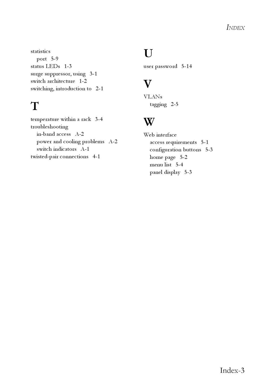 SMC Networks SMCGS24C-Smart manual Index-3 