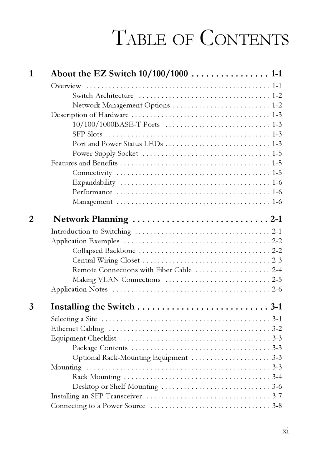 SMC Networks SMCGS24C-Smart manual Table of Contents 