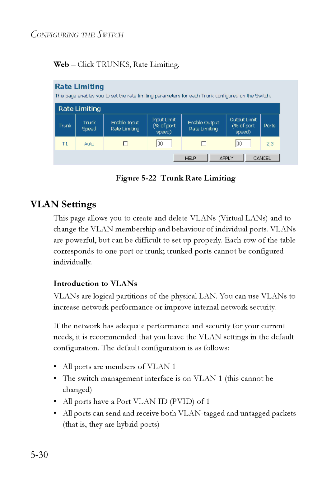 SMC Networks SMCGS24C-Smart manual Vlan Settings, Introduction to VLANs 