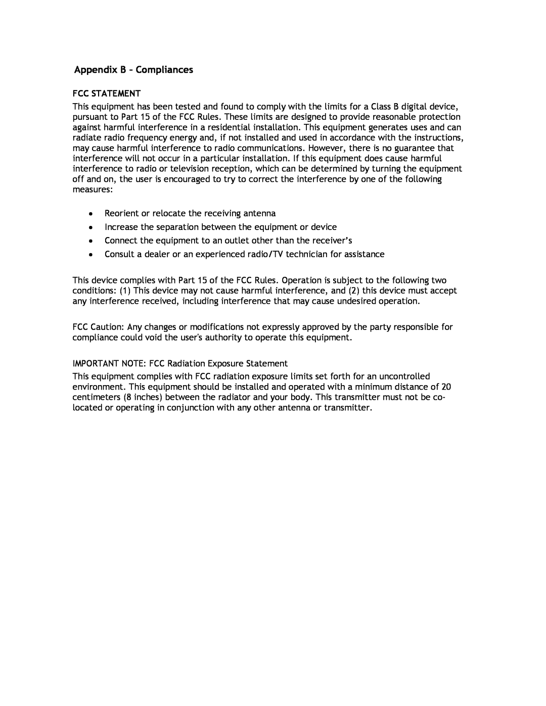 SMC Networks SMCHP1D-ETH manual Appendix B - Compliances, Fcc Statement 