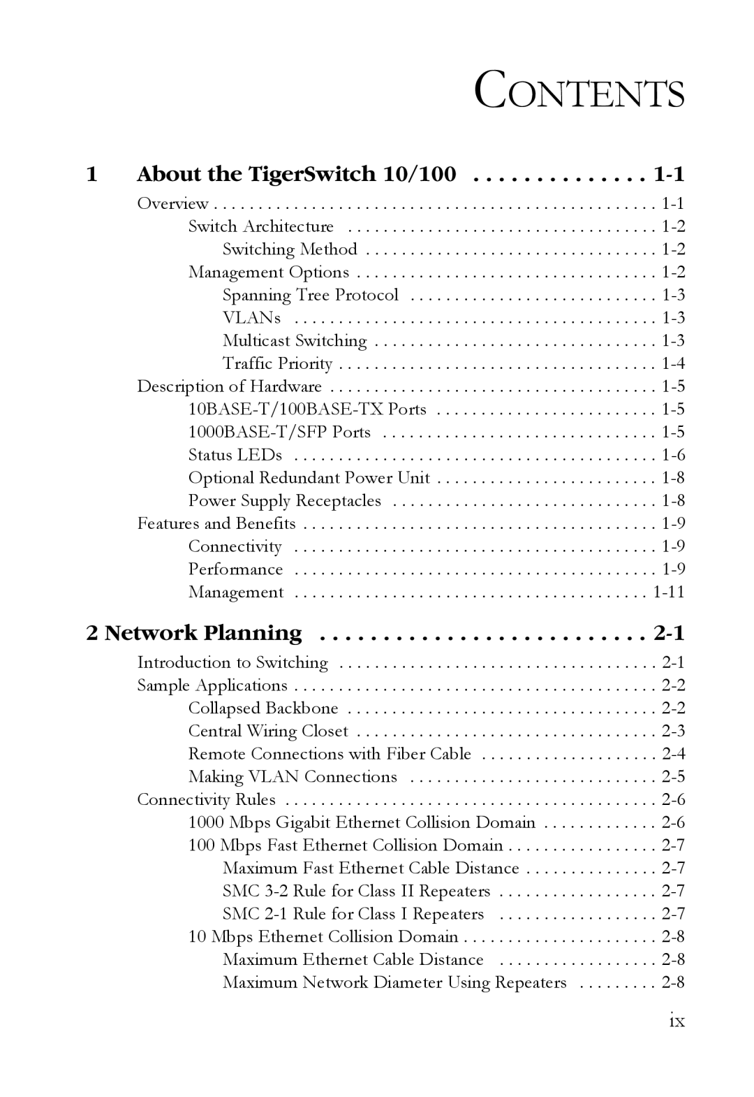 SMC Networks SMCBGSLCX1, SMCRPS600W*, SMCBGLLCX1 manual Contents 