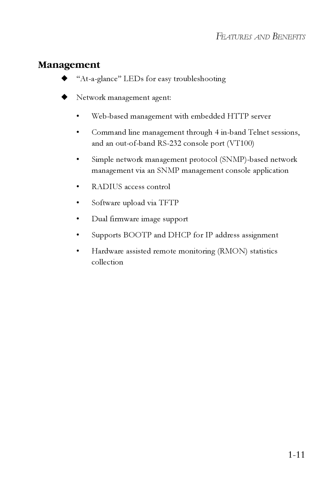 SMC Networks SMCRPS600W*, SMCBGSLCX1, SMCBGLLCX1 manual Management 