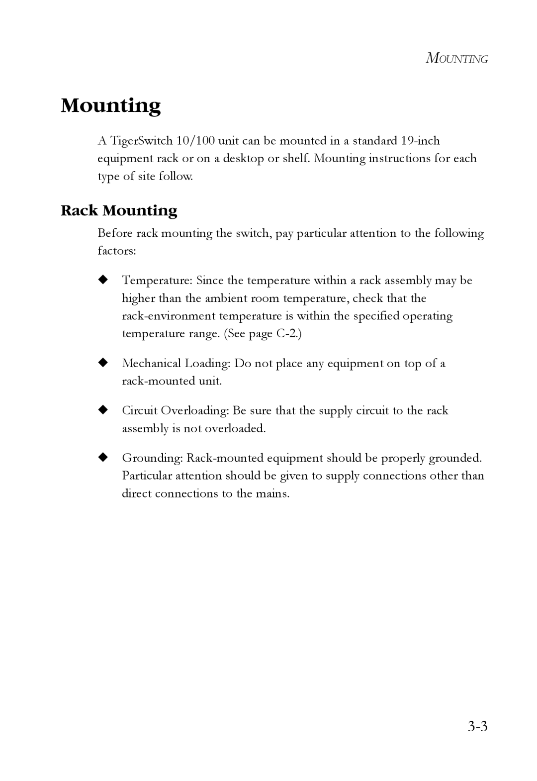 SMC Networks SMCBGLLCX1, SMCRPS600W*, SMCBGSLCX1 manual Rack Mounting 