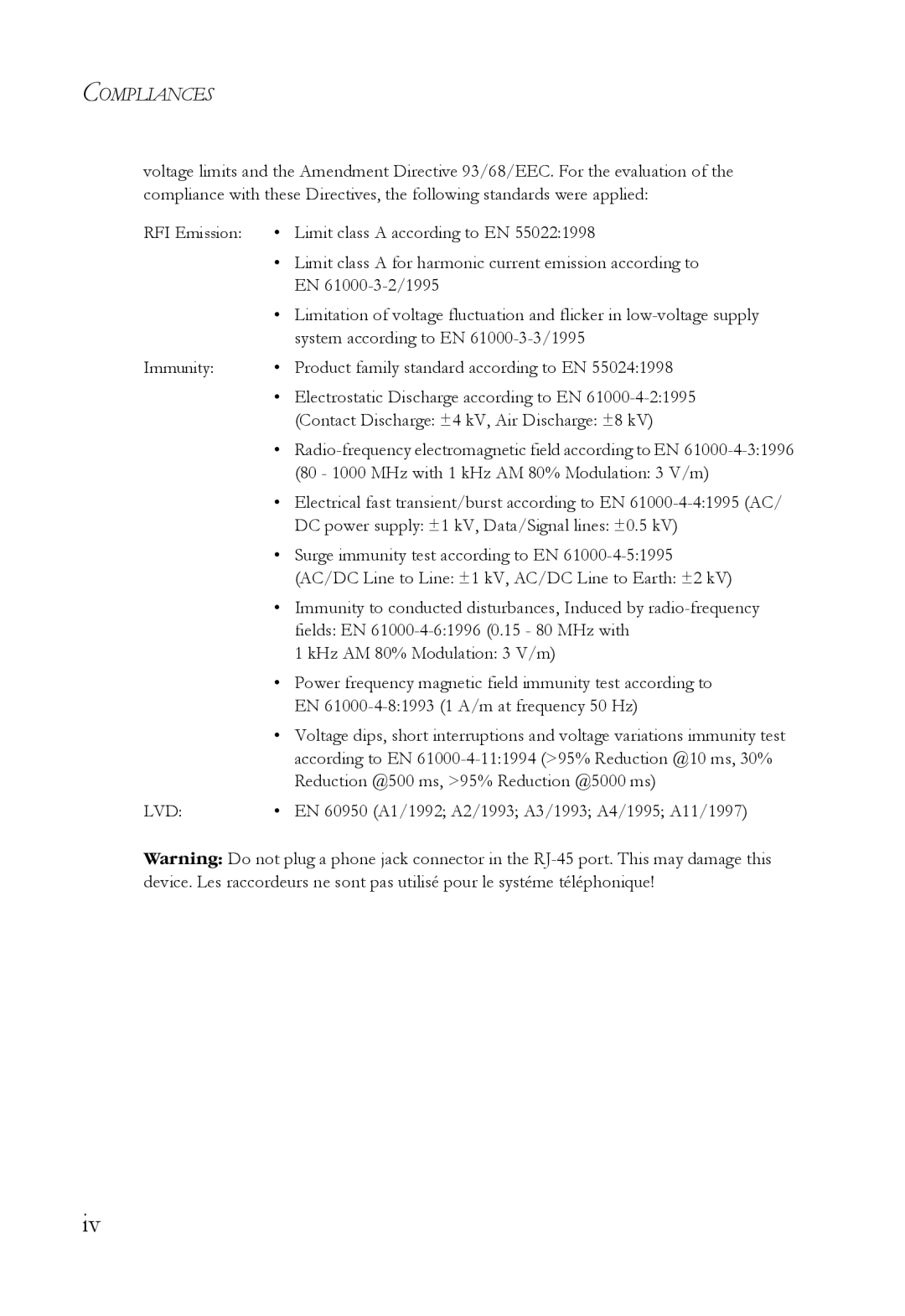 SMC Networks SMCBGLLCX1, SMCRPS600W*, SMCBGSLCX1 manual Compliances 