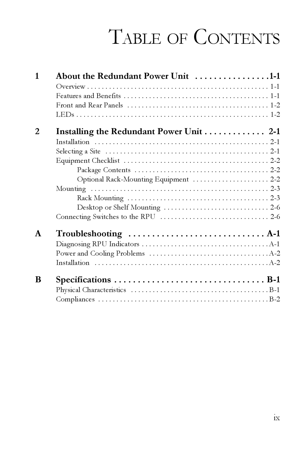 SMC Networks SMCRPU14 manual Table of Contents 