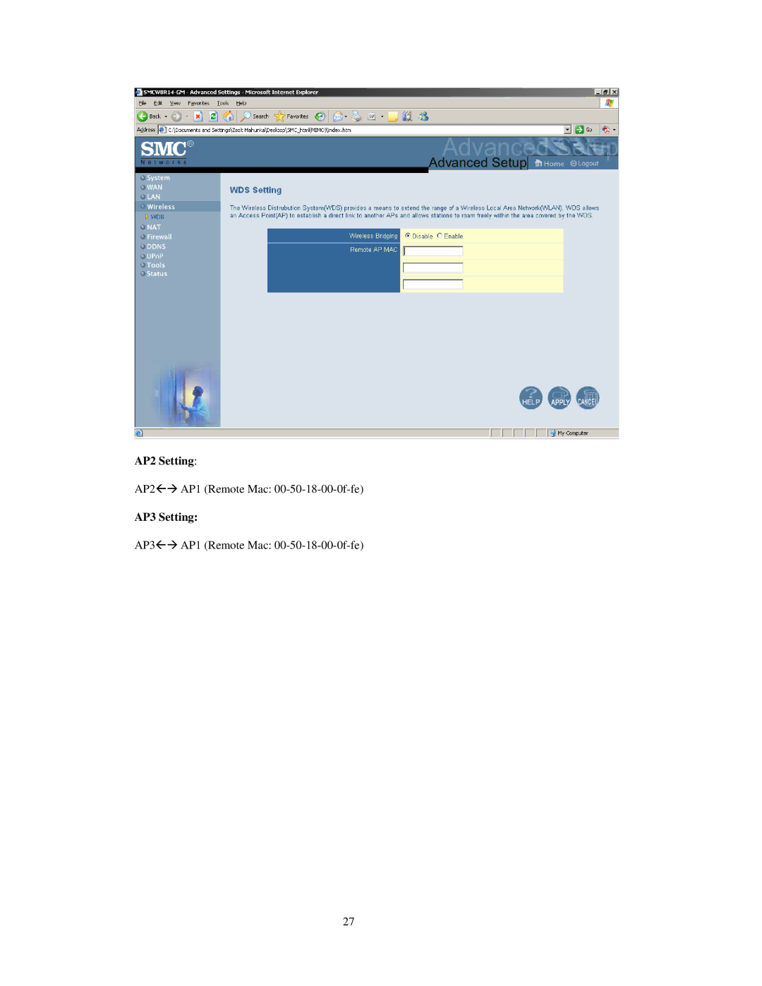 SMC Networks SMCWBR 14-GM manual AP2 Setting, AP3 Setting 