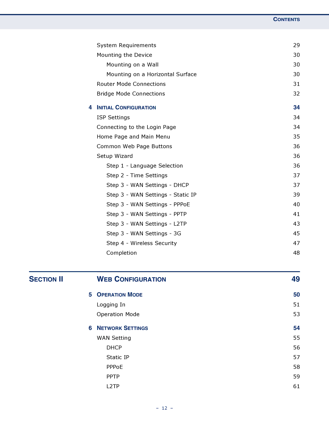 SMC Networks SMCWBR11S-3GN manual WEB Configuration, Pptp L2TP 