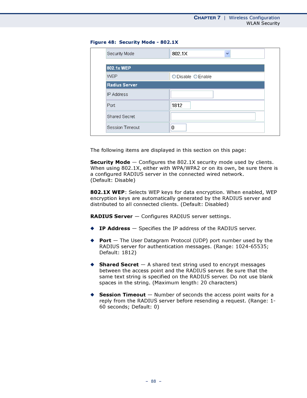 SMC Networks SMCWBR11S-3GN manual Security Mode 