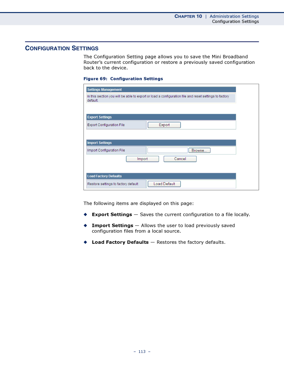 SMC Networks SMCWBR11S-N manual Configuration Settings 