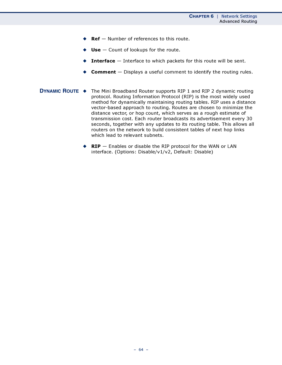 SMC Networks SMCWBR11S-N manual Network Settings 