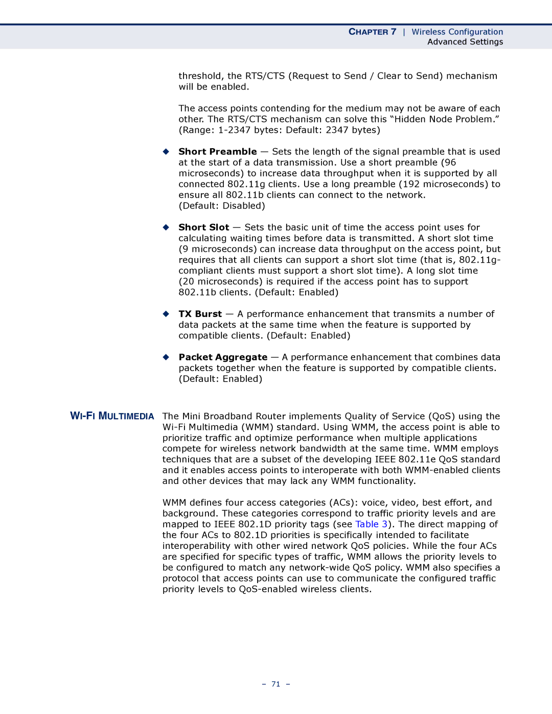 SMC Networks SMCWBR11S-N manual Wireless Configuration 