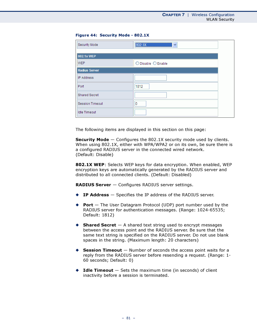 SMC Networks SMCWBR11S-N manual Security Mode 