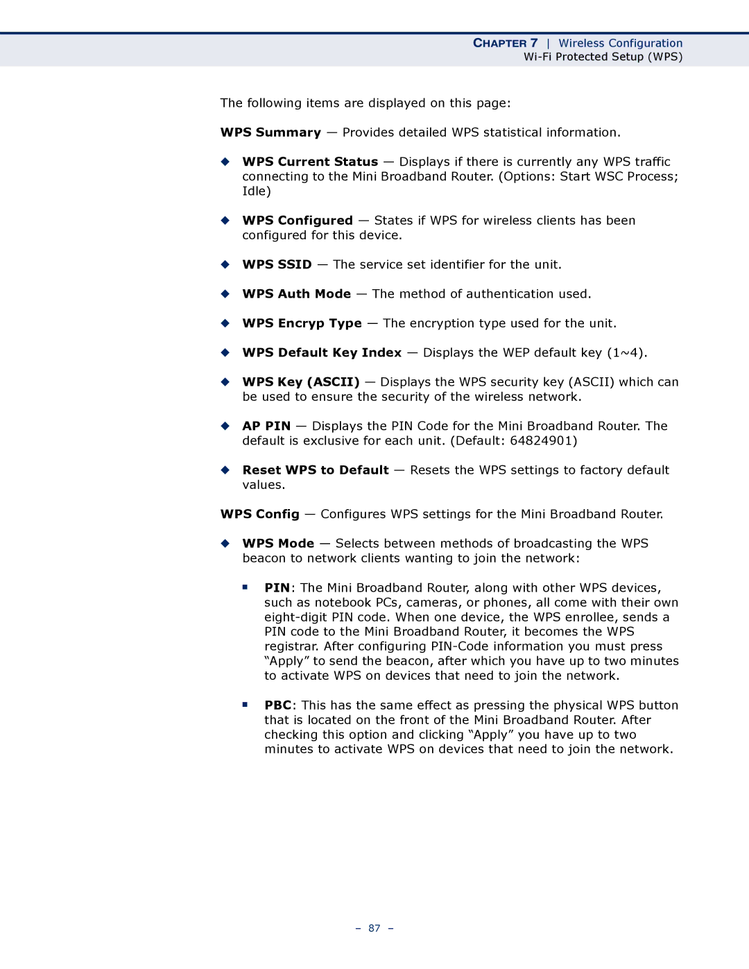 SMC Networks SMCWBR11S-N manual Wireless Configuration 