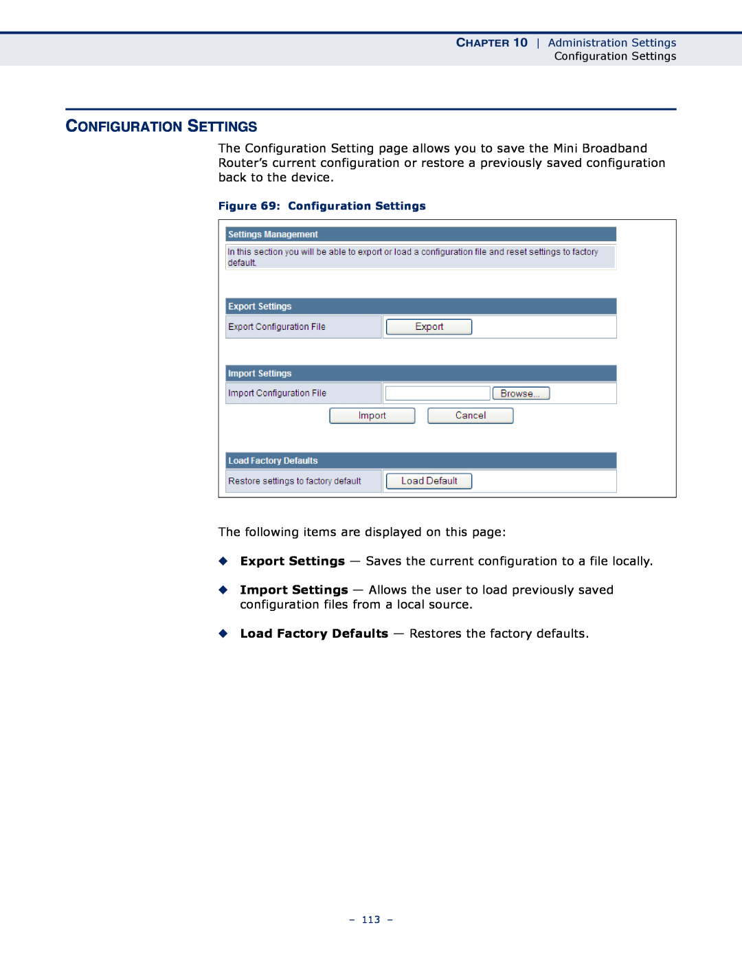 SMC Networks SMCWBR11S-N manual Configuration Settings 