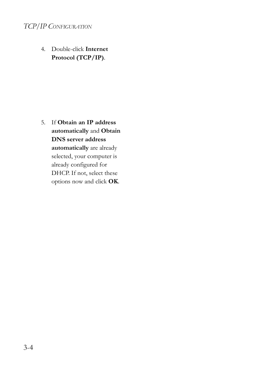 SMC Networks SMCWBR14-G2 manual Double-click Internet Protocol TCP/IP 