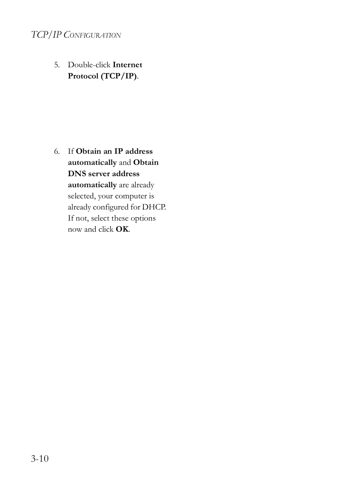 SMC Networks SMCWBR14-G2 manual Double-click Internet Protocol TCP/IP 