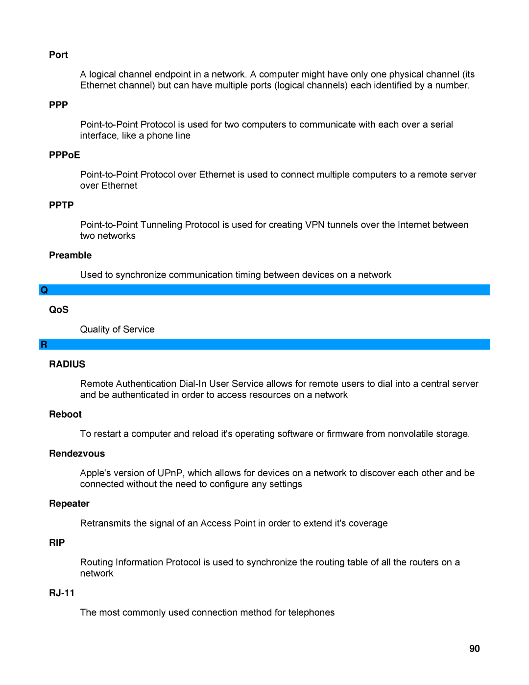 SMC Networks SMCWBR14-N manual Ppp, Radius, Rip 