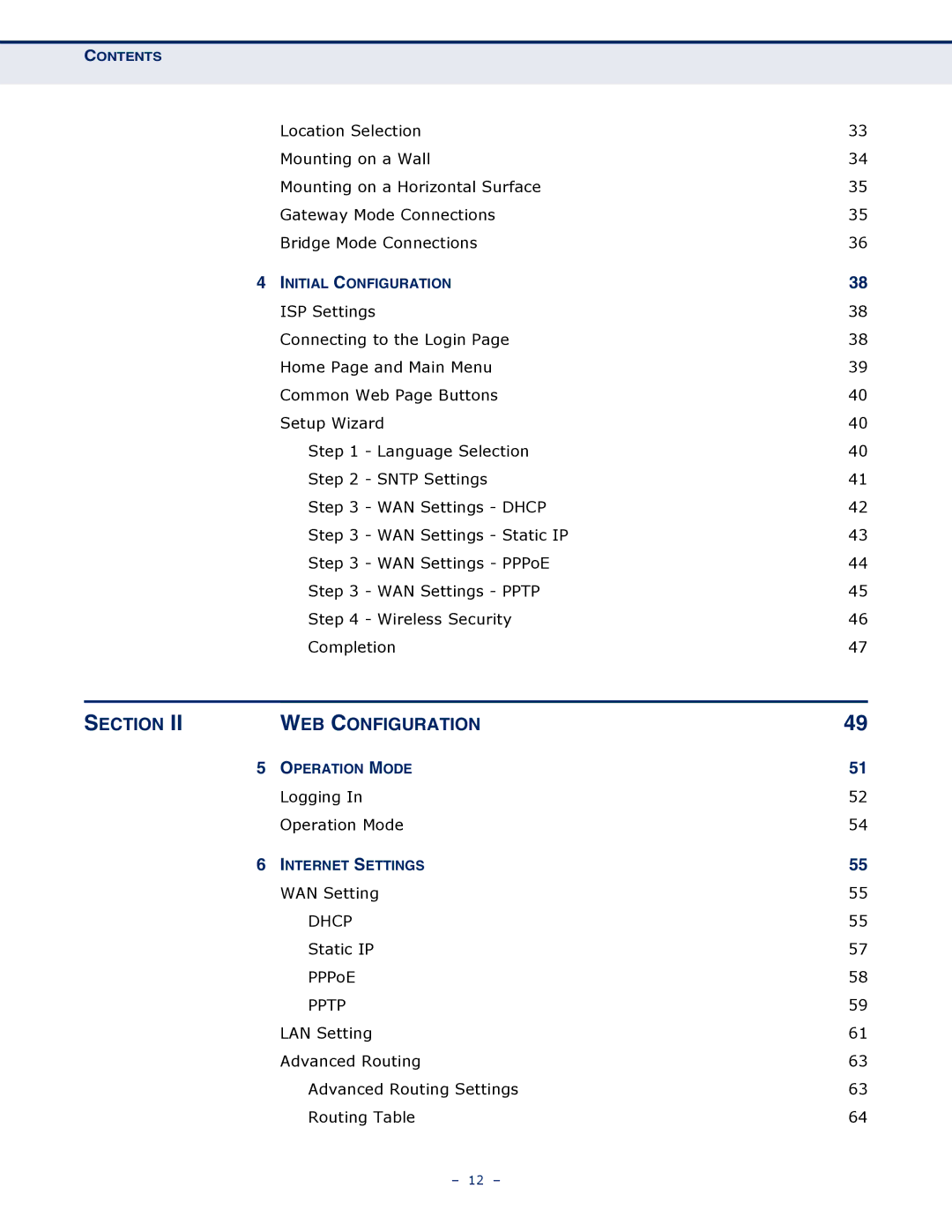 SMC Networks SMCWBR14S-N4 manual WEB Configuration, Pptp 