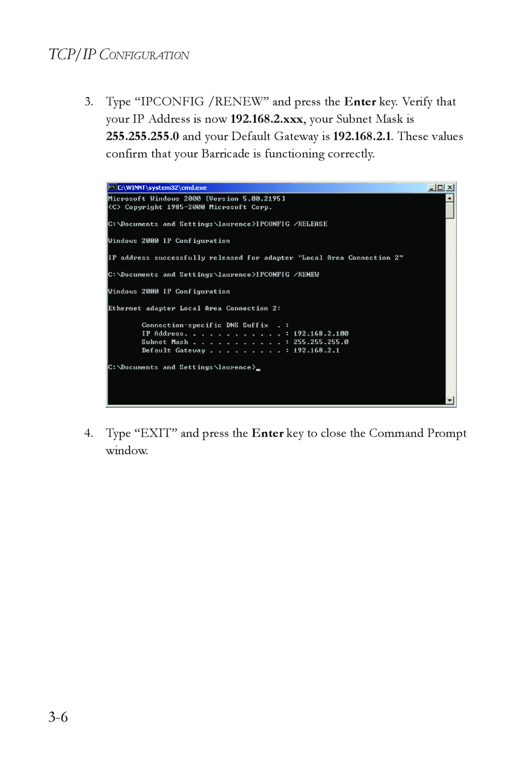 SMC Networks SMCWBR14T-G manual TCP/IP Configuration 