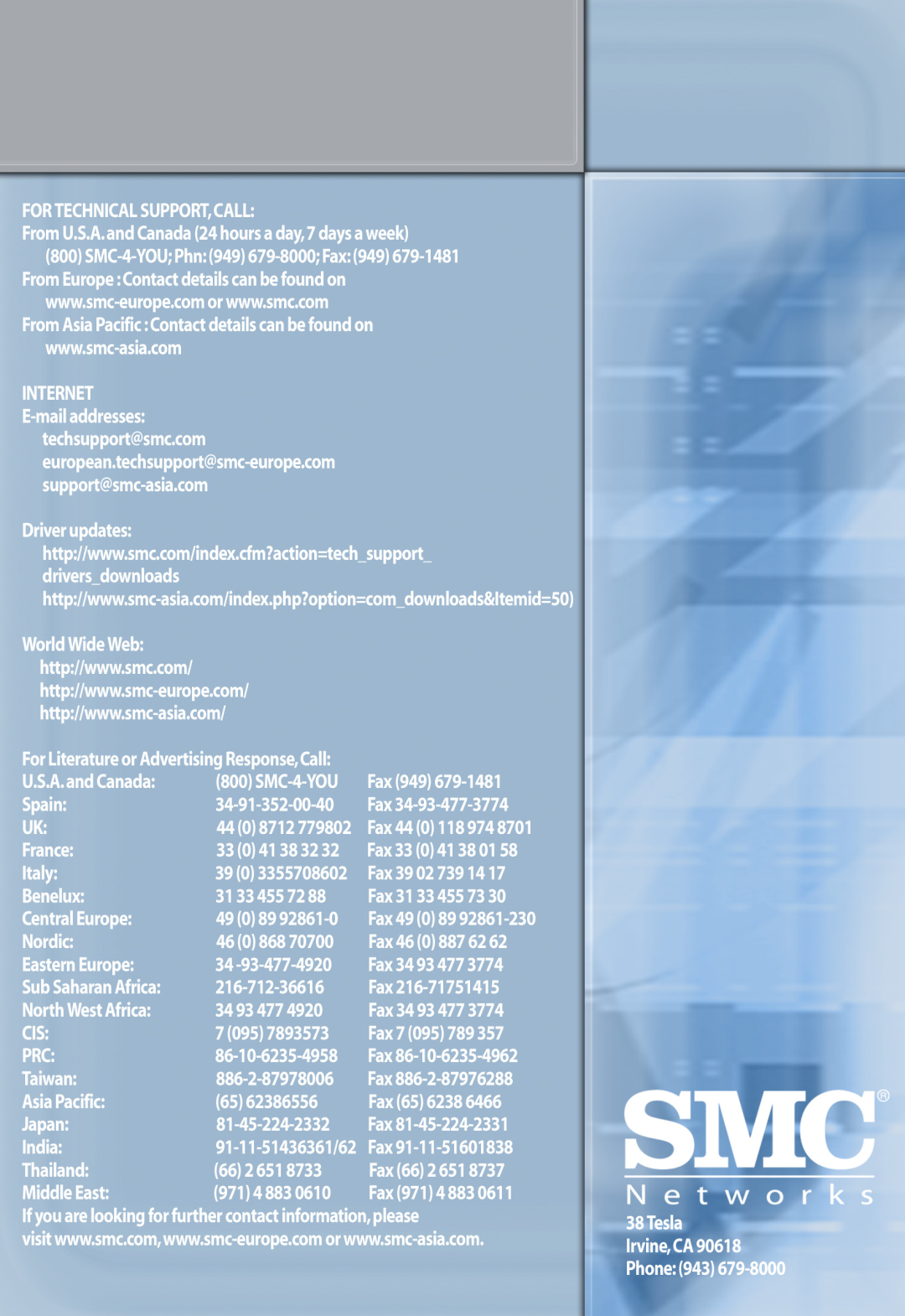 SMC Networks SMCWBR14T-G manual 