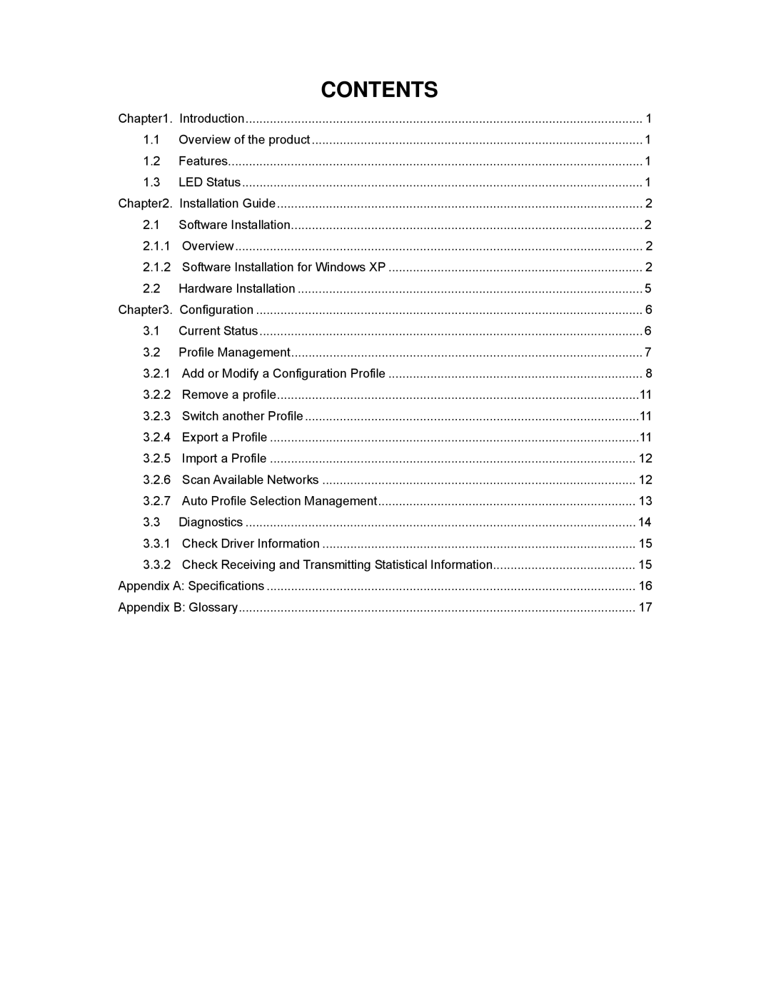 SMC Networks SMCWCB-G2 manual Contents 