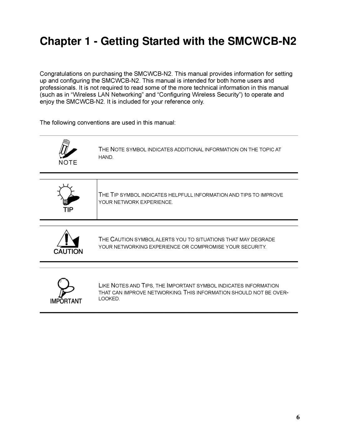 SMC Networks manual Getting Started with the SMCWCB-N2 