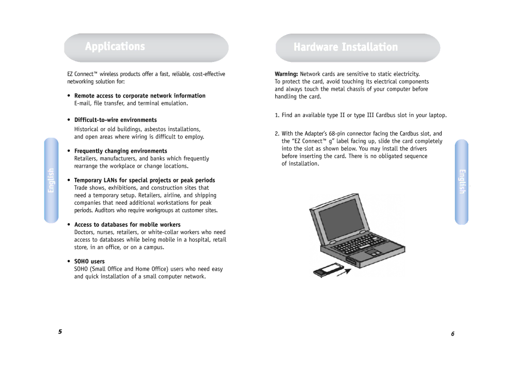 SMC Networks SMCWCBT-G manual Applications, Hardware Installation 