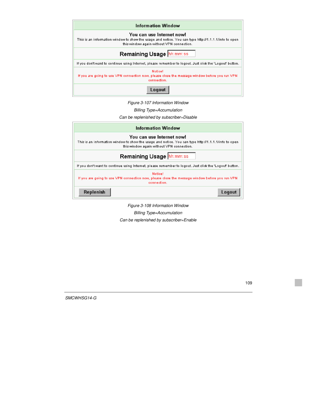 SMC Networks SMCWHSG14-G manual 109 