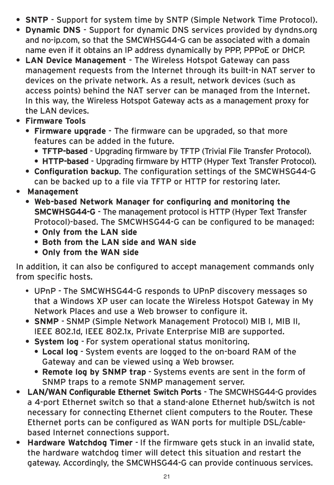 SMC Networks SMCWHSG44-G manual Firmware Tools 