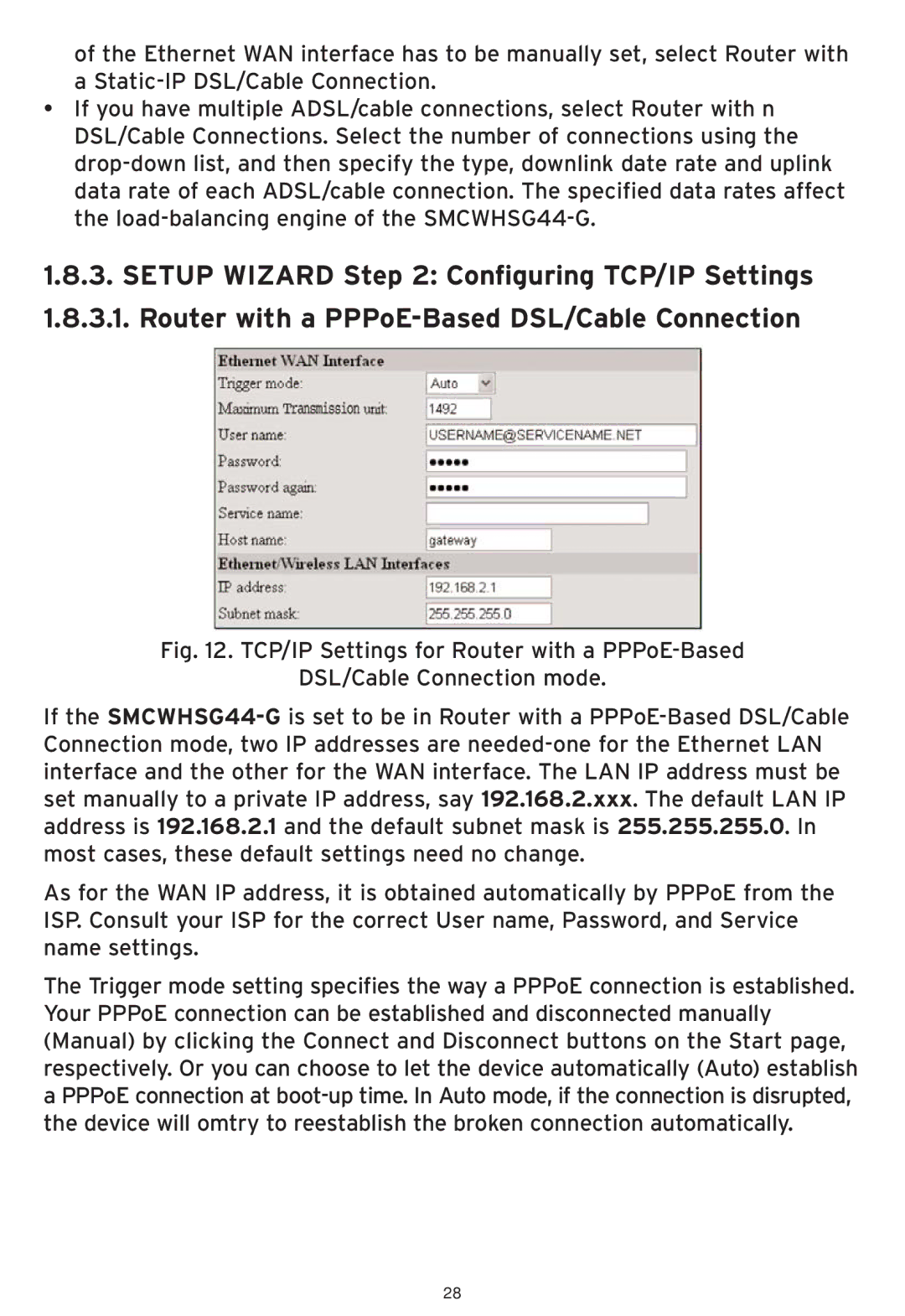 SMC Networks SMCWHSG44-G manual 