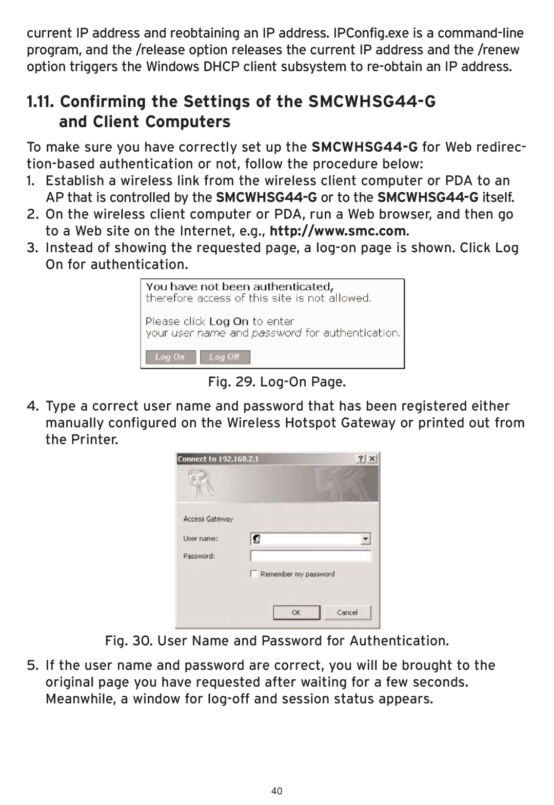 SMC Networks SMCWHSG44-G manual 